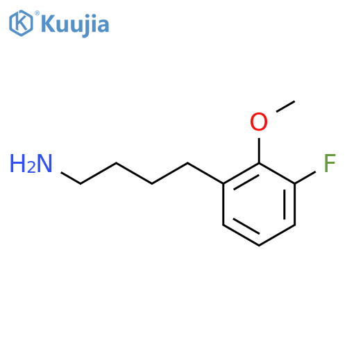 4-(3-fluoro-2-methoxyphenyl)butan-1-amine structure