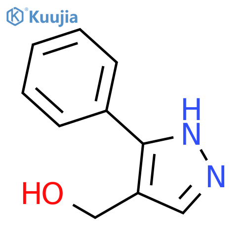 (3-phenyl-1H-pyrazol-4-yl)methanol structure