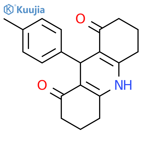 1,8(2H,5H)-Acridinedione, 3,4,6,7,9,10-hexahydro-9-(4-methylphenyl)- structure