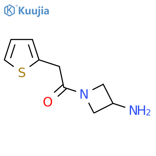 1-(3-Aminoazetidin-1-yl)-2-(thiophen-2-yl)ethan-1-one structure
