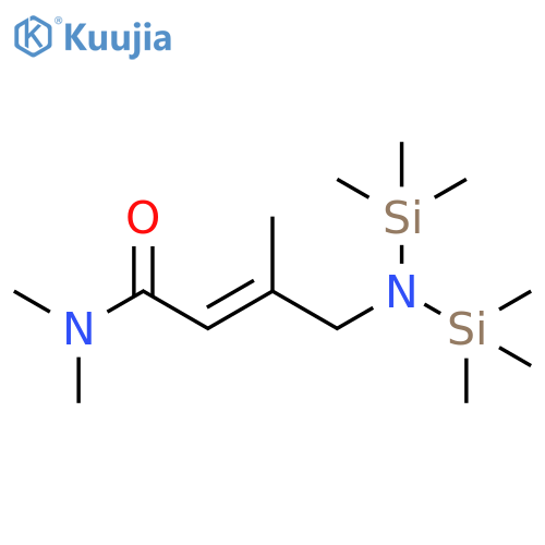 2-Butenamide, 4-[bis(trimethylsilyl)amino]-N,N,3-trimethyl-, (E)- structure
