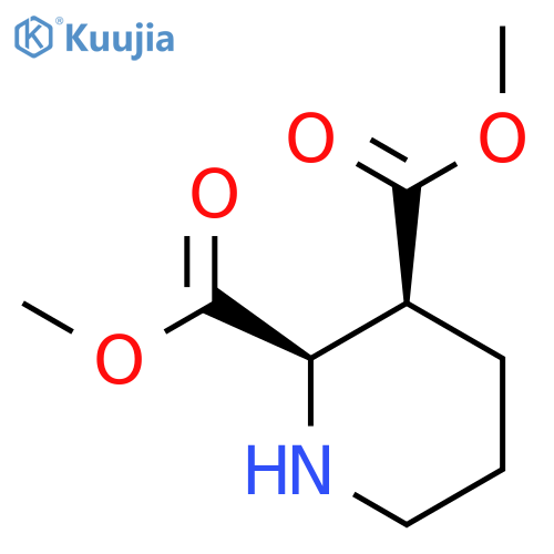 2,3-Piperidinedicarboxylic acid, dimethyl ester, (2R-cis)- structure