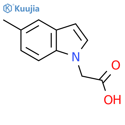 2-(5-Methyl-1H-indol-1-yl)acetic acid structure