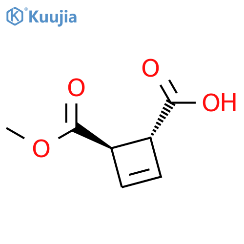 3-Cyclobutene-1,2-dicarboxylicacid, 1-methyl ester, (1R,2R)-rel- structure