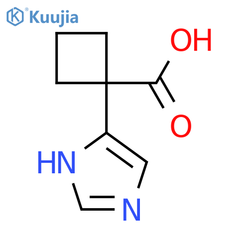 1-(1H-imidazol-5-yl)cyclobutane-1-carboxylic acid structure
