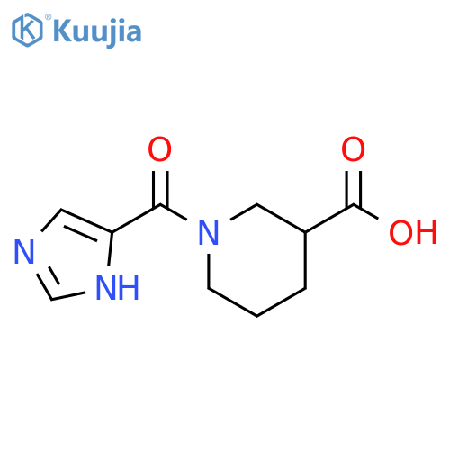 1-(1H-imidazole-5-carbonyl)piperidine-3-carboxylic acid structure