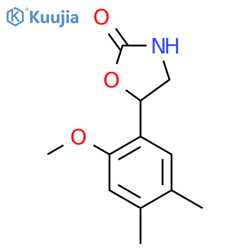 5-(2-methoxy-4,5-dimethylphenyl)-1,3-oxazolidin-2-one structure