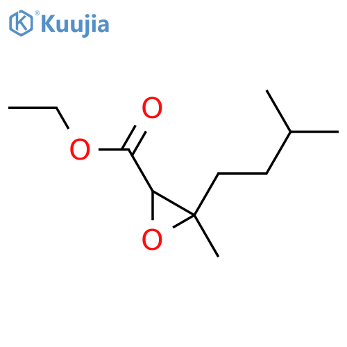 Ethyl 3-methyl-3-(3-methylbutyl)oxirane-2-carboxylate structure