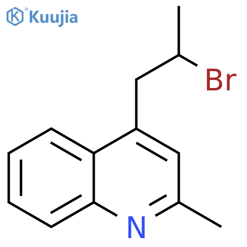 4-(2-bromopropyl)-2-methylquinoline structure
