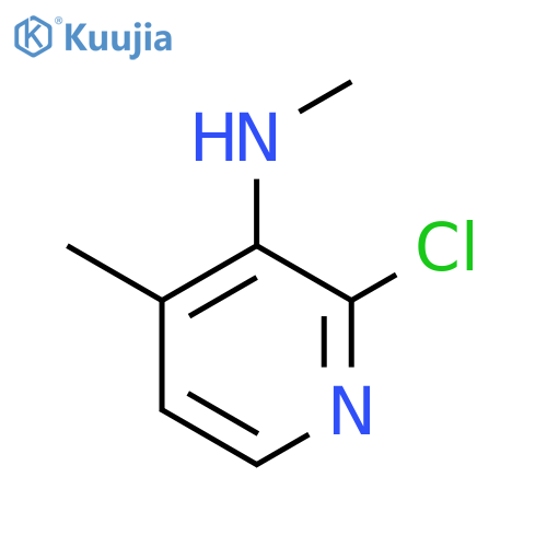 2-chloro-N,4-dimethylpyridin-3-amine structure