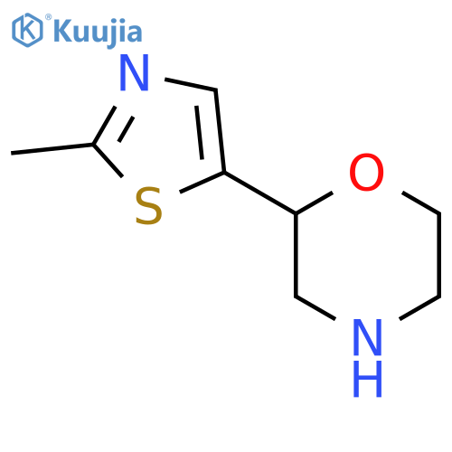 2-(2-methyl-1,3-thiazol-5-yl)morpholine structure