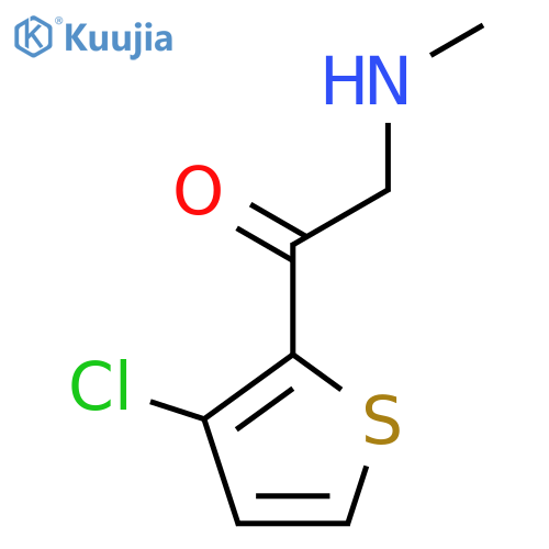 1-(3-Chlorothiophen-2-yl)-2-(methylamino)ethan-1-one structure
