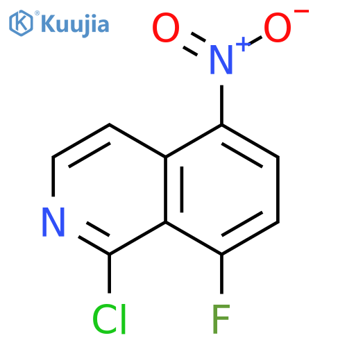 1-Chloro-8-fluoro-5-nitroisoquinoline structure