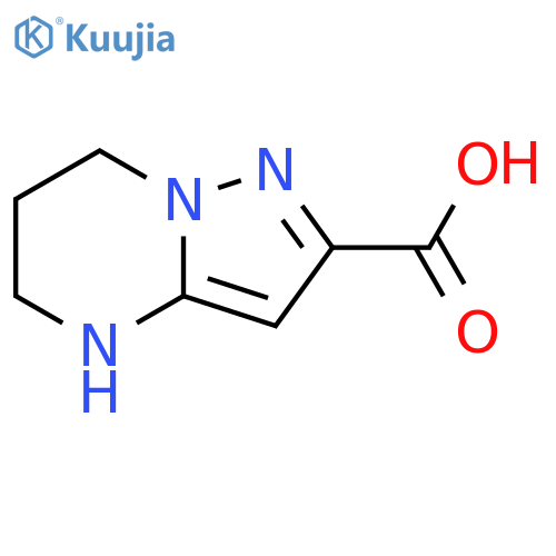 4H,5H,6H,7H-pyrazolo[1,5-a]pyrimidine-2-carboxylic acid structure