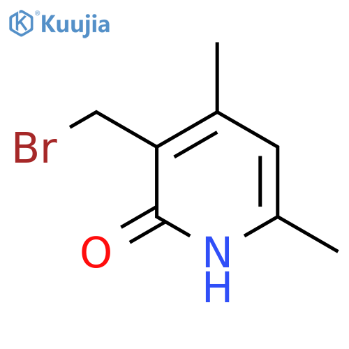 3-(bromomethyl)-4,6-dimethyl-1,2-dihydropyridin-2-one structure