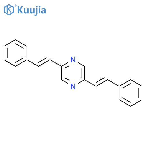 Pyrazine, 2,5-bis(2-phenylethenyl)- structure