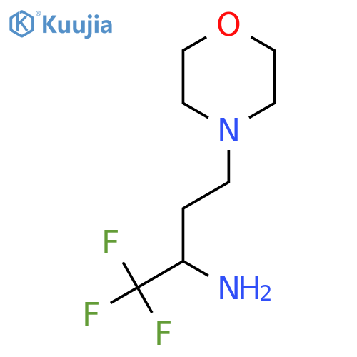 1,1,1-trifluoro-4-(morpholin-4-yl)butan-2-amine structure