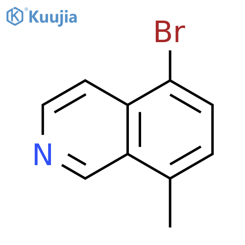 5-bromo-8-methylisoquinoline structure
