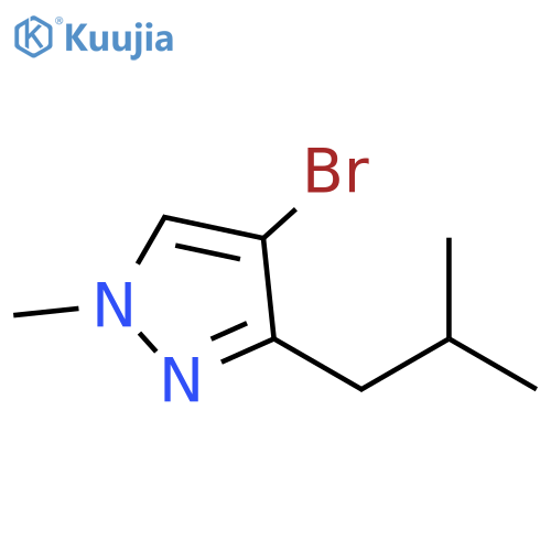 4-bromo-1-methyl-3-(2-methylpropyl)-1H-pyrazole structure