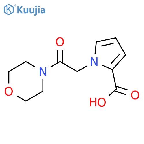 1-[2-(morpholin-4-yl)-2-oxoethyl]-1H-pyrrole-2-carboxylic acid structure