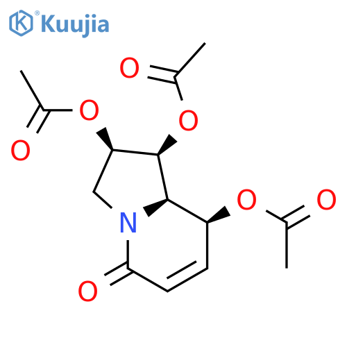 (1S,2R,8R,8aR)-1,2,8-Triacetoxy-1,2,3,5,8,8a-hexahydro-5-oxyindolizine structure