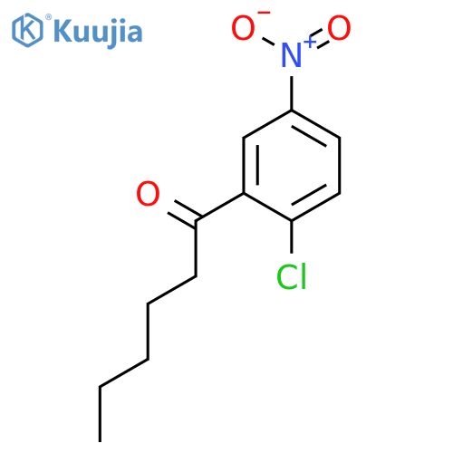 1-Hexanone, 1-(2-chloro-5-nitrophenyl)- structure