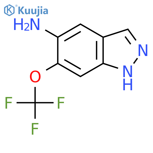 6-(trifluoromethoxy)-1H-indazol-5-amine structure