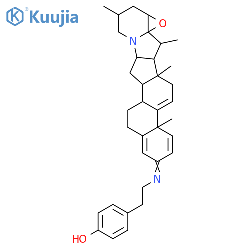 22,23-Epoxysolanida-1,4-dien-3-one; (22R,23R)-form, 9,11-Didehydro, imine, N-[(4-hydroxyphenyl)ethyl](Z-) structure