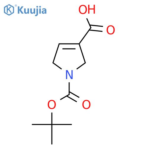 2,5-dihydro-1H-pyrrole-1,3-dicarboxylic acid 1-(1,1-dimethylethyl) ester structure