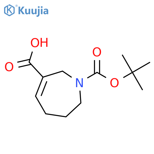 1-(1,1-Dimethylethyl) 2,5,6,7-tetrahydro-1H-azepine-1,3-dicarboxylate structure