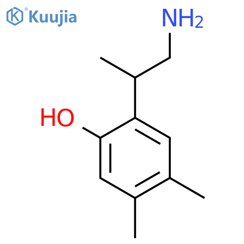 2-(1-aminopropan-2-yl)-4,5-dimethylphenol structure