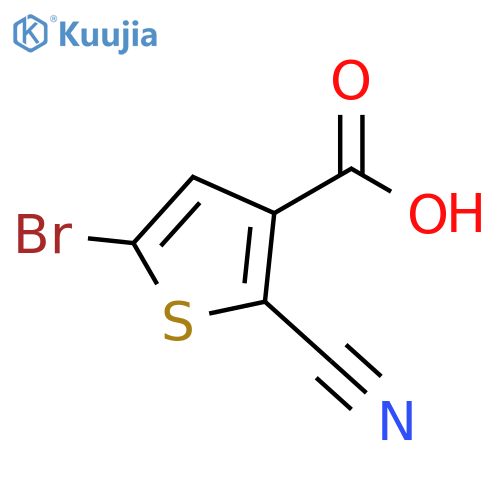 5-Bromo-2-cyanothiophene-3-carboxylic acid structure