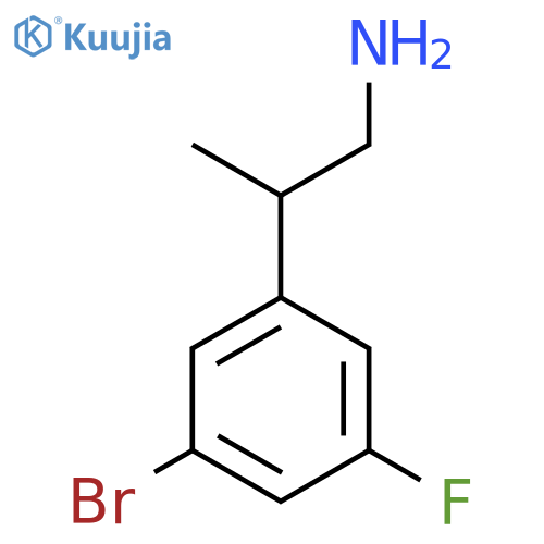 2-(3-bromo-5-fluorophenyl)propan-1-amine structure