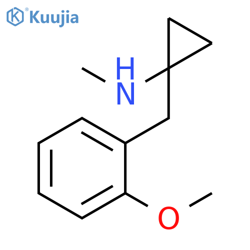 1-(2-methoxyphenyl)methyl-N-methylcyclopropan-1-amine structure
