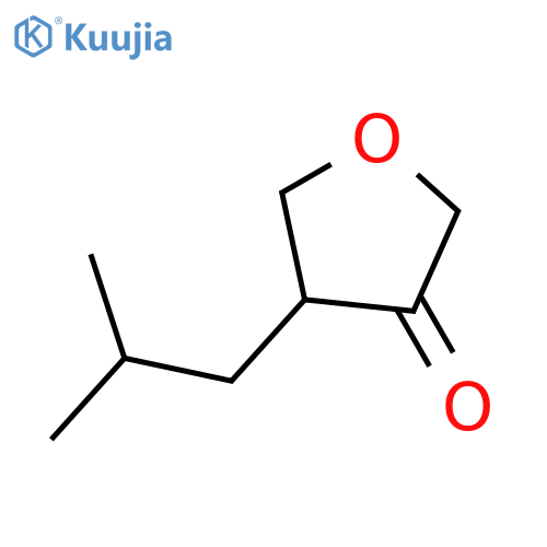 4-(2-methylpropyl)oxolan-3-one structure