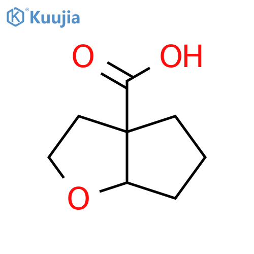 hexahydro-2H-cyclopentabfuran-3a-carboxylic acid structure