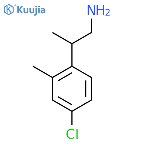 2-(4-chloro-2-methylphenyl)propan-1-amine structure