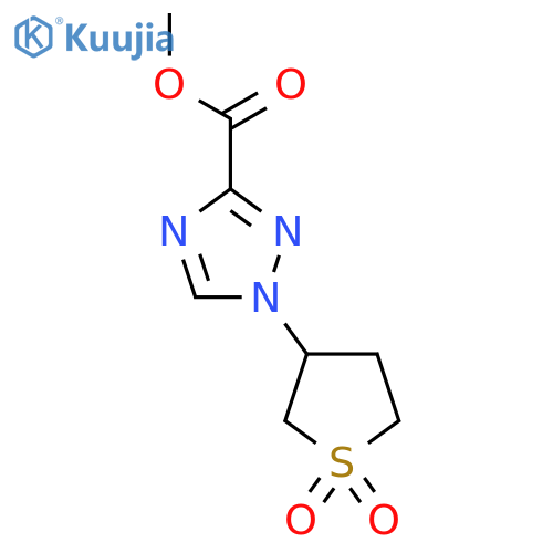 Methyl 1-(1,1-dioxothiolan-3-yl)-1,2,4-triazole-3-carboxylate structure
