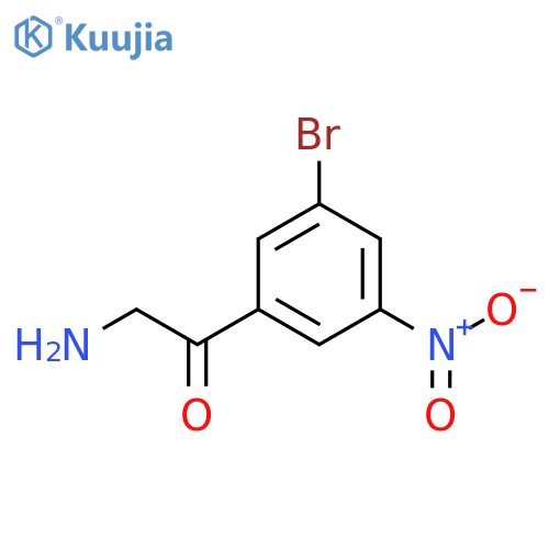 2-amino-1-(3-bromo-5-nitrophenyl)ethan-1-one structure