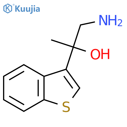 1-amino-2-(1-benzothiophen-3-yl)propan-2-ol structure