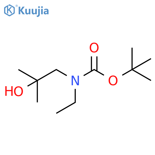 Carbamic acid, N-ethyl-N-(2-hydroxy-2-methylpropyl)-, 1,1-dimethylethyl ester structure