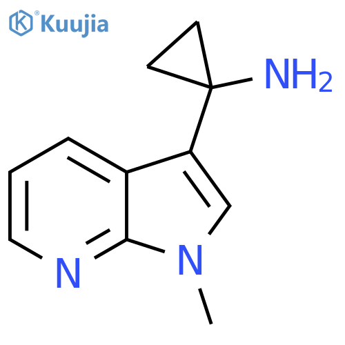 1-{1-methyl-1H-pyrrolo2,3-bpyridin-3-yl}cyclopropan-1-amine structure
