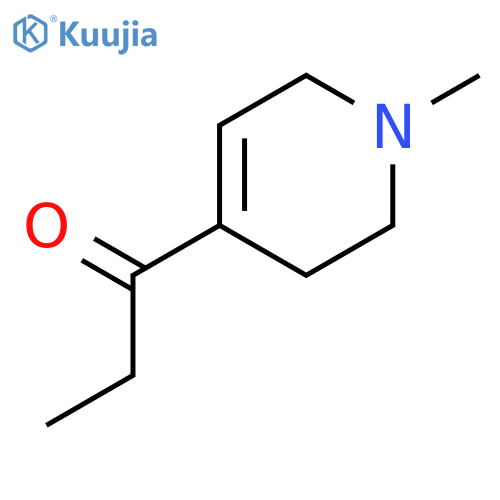 1-Propanone, 1-(1,2,3,6-tetrahydro-1-methyl-4-pyridinyl)- structure