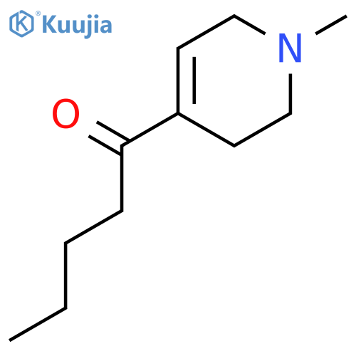 1-Pentanone, 1-(1,2,3,6-tetrahydro-1-methyl-4-pyridinyl)- structure