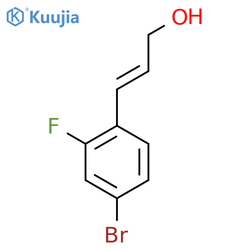 3-(4-bromo-2-fluorophenyl)prop-2-en-1-ol structure