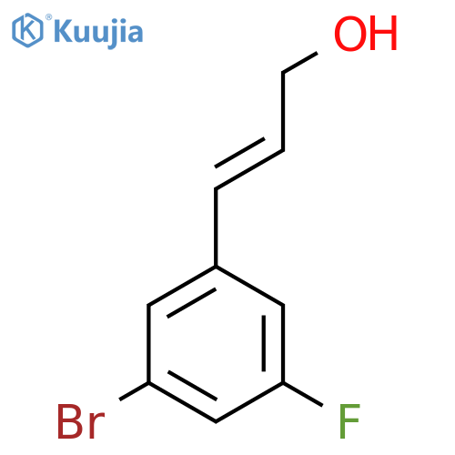 3-(3-bromo-5-fluorophenyl)prop-2-en-1-ol structure