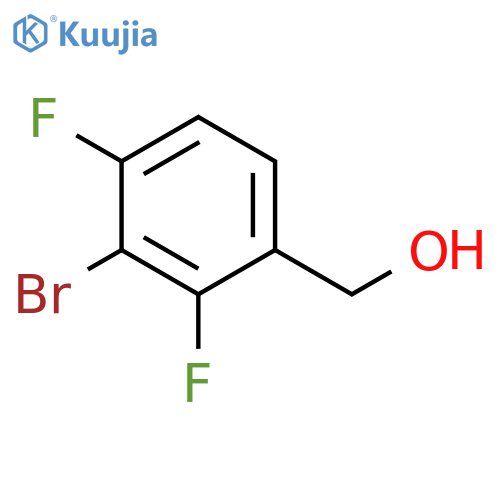 (3-bromo-2,4-difluorophenyl)methanol structure