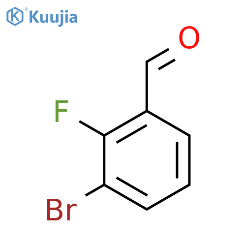 3-Bromo-2-fluorobenzaldehyde structure