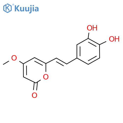 2H-​Pyran-​2-​one, 6-​[2-​(3,​4-​dihydroxyphenyl)​ethenyl]​-​4-​methoxy-​, (E)​- structure