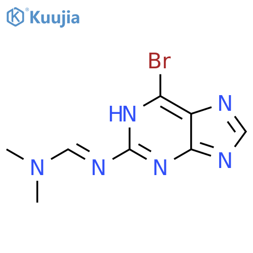 Methanimidamide, N'-(6-bromo-1H-purin-2-yl)-N,N-dimethyl- structure